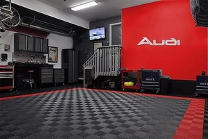 Audi Garage Sign 4.5 Feet Long Brushed Silver - Picture 1 of 12