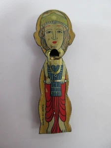 VINTAGE TIN EXOTIC LADY WHISTLE .. MADE IN JAPAN - Picture 1 of 5