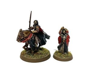 KING ARAGORN ELESSAR 2 lord of the rings warhammer 28mm Painted MESBG - Picture 1 of 3