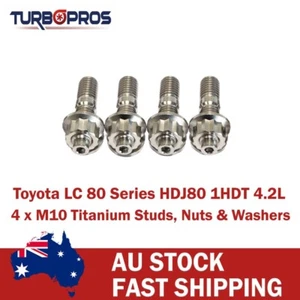 Titanium Turbo To Dump Pipe Stud Kit ForToyota LC 80 Series HDJ80 1HDT 4.2L CT26 - Picture 1 of 5