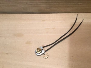 Nuovo interruttore a baldacchino rotante con manopola tono ottone, cavo 6" parte lampada #RS400I - Foto 1 di 2