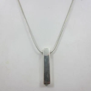 Sterling SILVER Pendant Necklace chain 925 Italy 16 inche - Picture 1 of 6