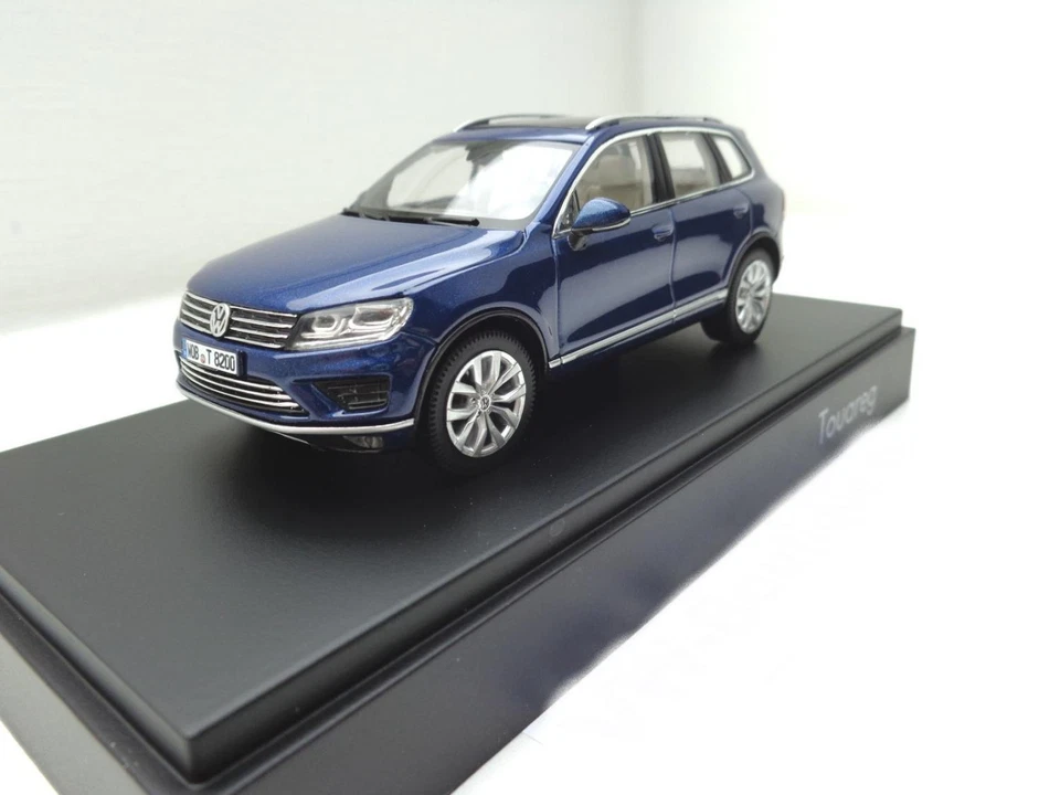 Volkswagen VW Touareg 2 Facelift Herpa En 1:43 Azul De 2015 7P1099300AB5K - Imagen 1 de 3
