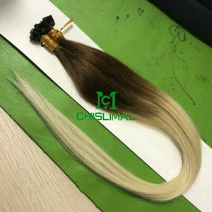 14"-30" Pre Bonded Flat Tip Keratin Remy Human Hair Extensions 1G thick hair - Picture 1 of 56