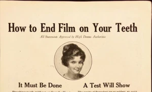 1918 Pepsodent New-Day Dentifice End Film On Your Teeth Antique Print Ad - Picture 1 of 7