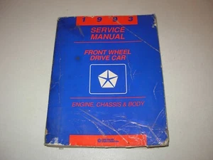 1993 Chrysler Front Wheel Drive Passenger Car Service Manual - Picture 1 of 5