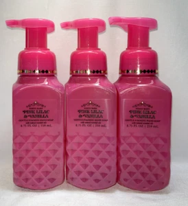 3 Pink Lilac & Vanilla Bath & Body Works Gentle Foaming Hand Soap 8.75 oz - Picture 1 of 1