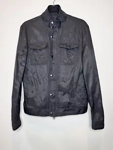 John Varvatos Herren Field leichte Bikerjacke mit durchgehendem Reißverschluss vorne schwarz S - Bild 1 von 16
