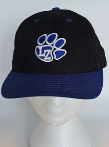 LZ Black Blue Hat Cap Lake Zurich IL Bears Sz 7 Baseball Sports - Picture 1 of 5