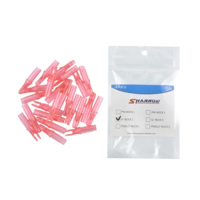 24pcs Archery Arrow Nocks ID6.2mm Insert Tips Plastic Arrow Shaft Bow DIY - Image 1 of 4
