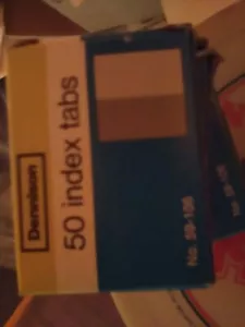 DENNISON 50 INDEX TABS ITEM 59-106 - Picture 1 of 1