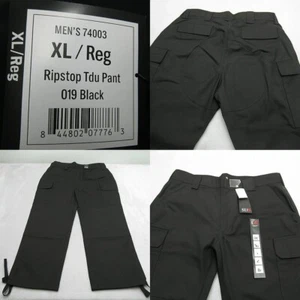 5.11 Tactical Ripstop TDU Pants Mens Black 36x32 Relaxed Fit Cargo Workwear NEW - Picture 1 of 18