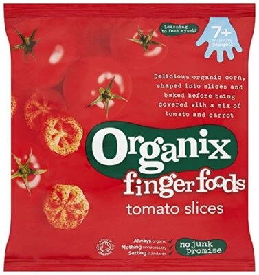 ORGANIX (VEGETARIAN) Organix Melty Tomato Slices Organic Baby Finger Food Snack 20g-5 Pack