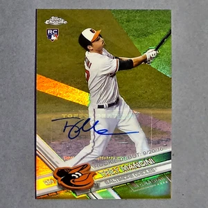 2017 Topps Chrome Update, Trey Mancini Gold Refractor Auto #/50 Autograph Rookie - Picture 1 of 1