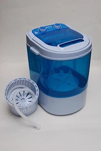 PORTABLE 230V MINI 3KG WASHING MACHINE DORM FLATS STUDENT KITCHEN SPIN DRYER - Picture 1 of 9