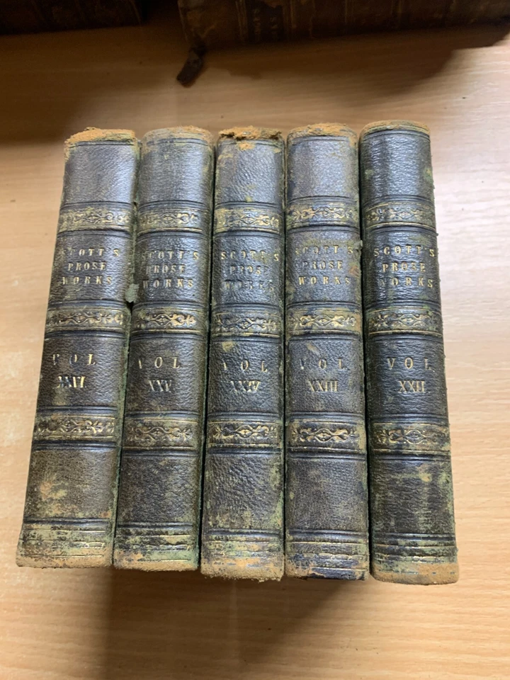 1836 PROSE WORKS OF SIR WALTER SCOTT - TALES GRANDFATHER SCOTLAND BOOKS (P8) - Image 1 of 4