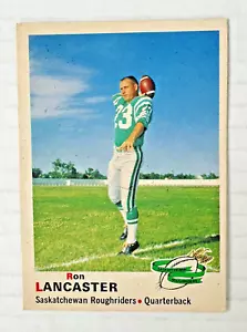 1970 O-Pee-Chee RON LANCASTER CFL Football OPC #76 Saskatchewan Roughriders EXNM - Picture 1 of 10