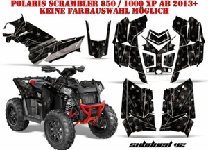 KIT GRÁFICO DE DECORACIÓN DE CARRERAS AMR ATV POLARIS SCRAMBLER/TRAILBLAZER TENUE V2 B - Imagen 1 de 2