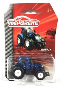 Majorette Valtra T4 1/64 Blue Tractor Trattore - Foto 1 di 1