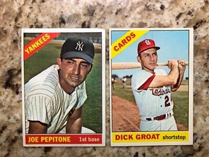 1966 Topps Joe Pepitone Dick Groat - Picture 1 of 2