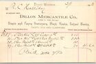 Dillon MT Dillon Mercantile Co. John T. Yoe 1893 Billhead R.C. Halliday*