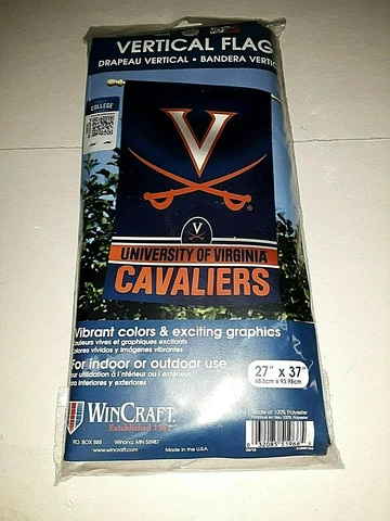 Virginia Cavaliers NCAA Vertical Banner 27" x 37" Cover