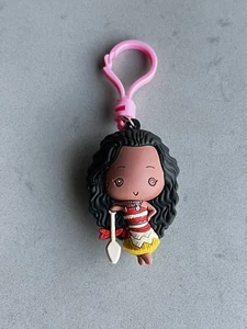 Moana Bag Clip Keychain 2.5" Disney Pixar Princess 3D Figure - Figural Bag Clip - Picture 1 of 9