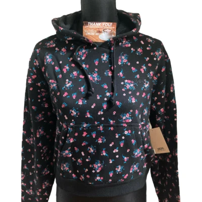 Vans Beauty Floral Pullover Sudadera con Capucha Negro Rosa Azul Para Mujer Talla XS NUEVO CON ETIQUETAS Foto 1 de 4