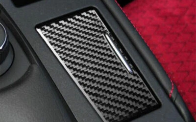 Cubierta de taza de agua de consola central para Lexus CT200h 2014-2017 fibra de carbono real Foto 1 de 4