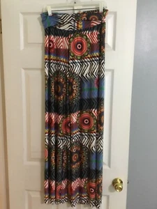 USA neu J UP Damen MEDALLION bunte SEIDIGE PALAZZOHOSE Größe Large - Bild 1 von 5