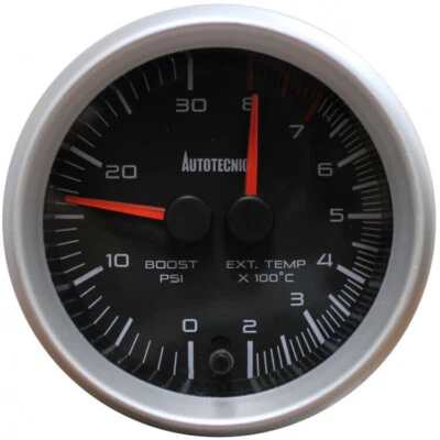 Autotecnica dual boost gauge black for Volkswagen Amarok 340TDI CNFB 2.0 CRD  - image 1 of 2