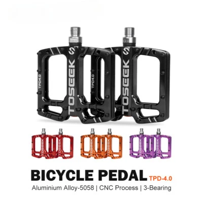 3 Bearings Bike Pedal Anti-slip Footboard Bearing Quick Release Bike Accessories - Image 1 of 4