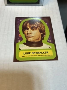 Luke Skywalker 1977 Topps Star Wars Stickers #1 Faded Or Variant Check Pics - Picture 1 of 7