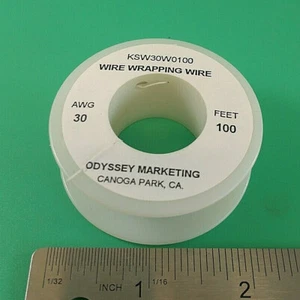 ALAMBRE DE ENVOLTURA OK INDUSTRIES KSW30W0100 BLANCO 30AWG 100' - Imagen 1 de 3