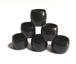 BUFFALO HORN BARREL SHAPE COLLARS, Choice of 6 SIZES for Walking Stick Making. - Picture 1 of 13