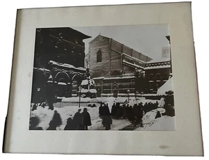 Foto grande nevicata Piazza Maggiore e Nettuno, Bologna primi 900 - Foto 1 di 2