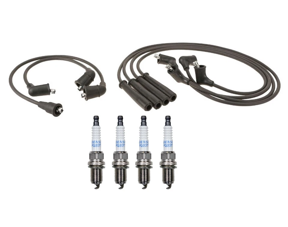 Juego de cables Denso 7 mm y 4 platino TT bujías 0,04 kit para Mazda B2600 2,6 L L4 Foto 1 de 1
