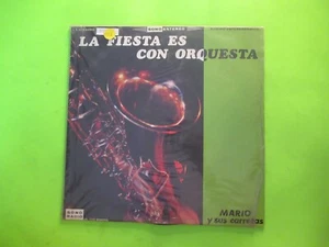 MARIO Y SUS CARRETAS LA FIESTA ES CON ORQUESTA LP LATIN    - Picture 1 of 2
