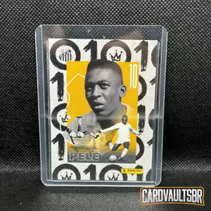 Pelé "Our Majesty" official Santos Panini Brazil card VERY RARE - Picture 1 of 2