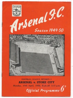 1949/50 Division 1 - ARSENAL v. STOKE CITY - Image 1 of 2