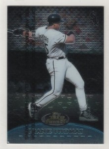 1999 Finest Team Finest Blue #13 Frank Thomas Chicago White Sox BV$4 ####/1500