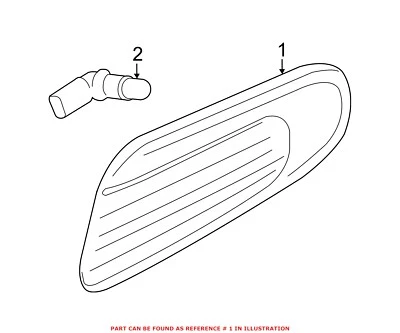 Conjunto de luz de señal de giro delantera izquierda original OEM para Mini 63137298351 Foto 1 de 2