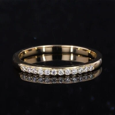 Anillo de compromiso para mujer de diamantes creados en laboratorio de corte redondo de 1 quilate enchapado en oro rosa de 14 quilates Foto 1 de 3