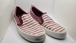 Damen Sperry Bootsschuhe Slipper Größe 9,5 STS85929 schimmernde Streifen - Bild 1 von 10