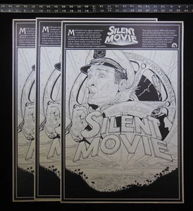 Mel Brooks SILENT MOVIE 1976 * 3 RARE Coloring Posters * - Picture 1 of 14