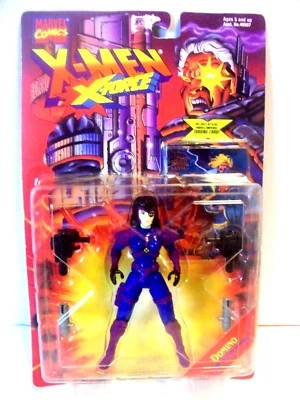 Figura de acción Domino X-Men X-Force Marvel ToyBiz 1996 de colección película Deadpool 2 Foto 1 de 2