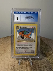 CGC 9 1999 Pokémon Dragonite Black Star Promos - Mewtwo Strikes Back - Picture 1 of 2