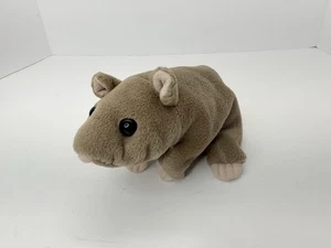 Vintage Wombat Mouse Stuffed Animal Bean Bag Toy Plush 6 Inch Beanie Boppers - Picture 1 of 8