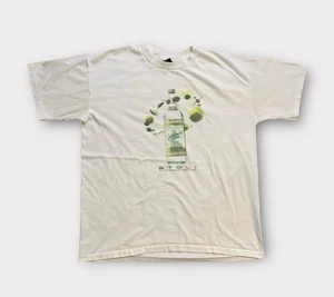 Vintage 90s Russian Vodka T-Shirt Herren Gr. L/XL Weiß Kurzarm 90s Alcohol - Bild 1 von 10