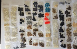 Vintage & Modern Button Lot 600+ pcs – Mixed Colors, Sizes & Styles, Sorted Sets - Picture 1 of 4
